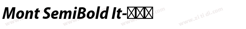 Mont SemiBold It字体转换